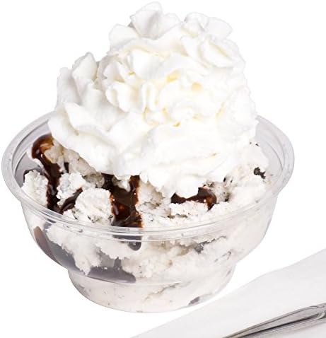 20, 50 Pieces Clear Cupcake Muffin Single Individual Dome Container Box Plastic - Fruit Sundae Ice Cream Dessert Cup (1.5 Inch)