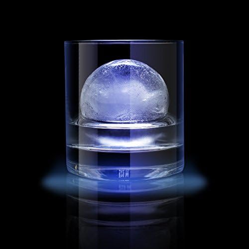 III LAB Ice Ball Mold - Exquisite White - 100 Recipes - Round Ice Molds - 2.5 Inch - Set of 2