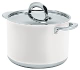  : blinQ 8.0 Quart Stockpot with Pasta Insert Simply White