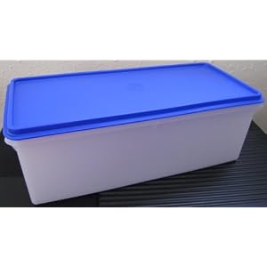 Tupperware Jumbo Bread Server Keeper Blue Seal by