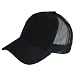NWT COTTON TWILL MESH TRUCKER URBAN SKATE CAP HAT BLACK