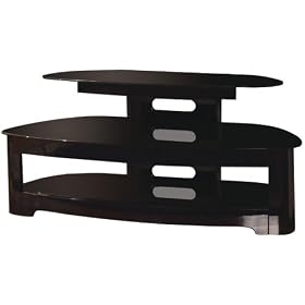 New-TECHCRAFT BW25125B 50 SORRENTO SERIES TV STAND (BLACK) - TECBW25125B