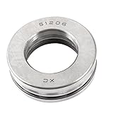 uxcell スラスト玉軸受 51206　単一方向　炭素鋼　1個　30mm x 52mm x 16mm