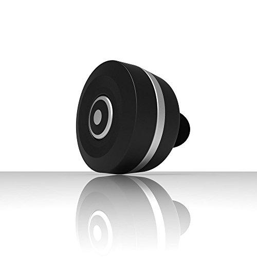 Mini Bluetooth Headphone, BenGoo Slim Mini Bluetooth V3.0 Wireless Hands-free HandsFree Hands Free Headset Headphone Eraphone With Noise Reduction Technology for Apple iPhone 6 iPhone 6 Plus iPhone 5S 5C 5, iPhone 4S 4, Samsung Galaxy S5 / S4 / S3, LG, PC Laptop, and Other Bluetooth Device - Black&Silvery