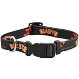 MLB San Francisco Giants Black Adjustable Dog Collar (Small)