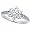 14K White Gold Rhodium Plated Sterling Silver Wedding & Engagement Ring Vintage Style Flower Ring For Women 10MM ( Size 6 to 9) Size 6