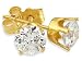 1/4ct Round Diamond Stud Earrings in 14k Yellow Gold