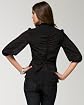 Ruffle Front Silk Blouse Product Image