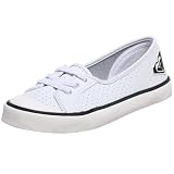 RoxyLittleKid/BigKidAceLeatherVulcanizedShoe,White/Black,3MUSLittleKid