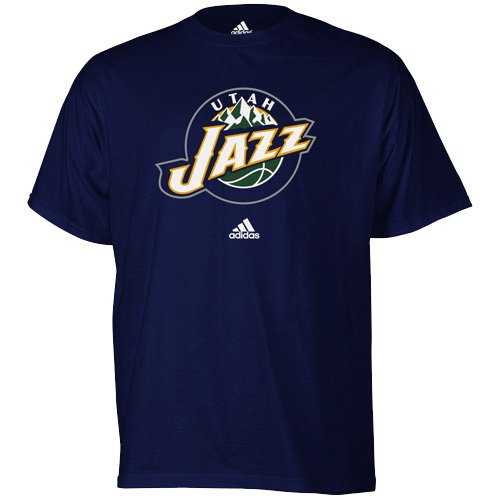 Utah Jazz adidas Navy Primary Logo T-Shirt