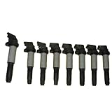 8 Piece Set of Bosch OEM Ignition Coil # 0221504464 00124 - BMW # 12131712219 by Bosch