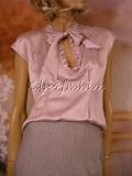 Yves Saint Laurent - $960 New YSL YVES SAINT LAURENT Pale Lilac Silk Top M