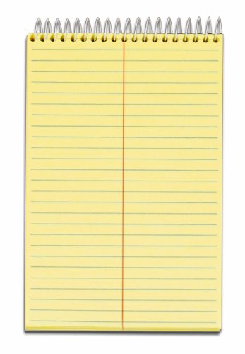 TOPS Docket Steno Pad, 9.5 x 6 Inches, Gregg Rule, 144 Sheets, Canary (99617)