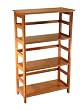 Winsome Wood 4-Tier Bookshelf, Honey