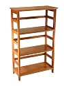 Winsome Wood 4-Tier Bookshelf, Honey