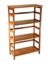 Winsome Wood 4-Tier Bookshelf, Honey