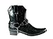 Alfa Men's M1734 Faux Snake Skin Western Cowboy Boots w/ Belted Chain