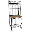 Milan Bakers Rack Storage Unit - Black