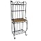 Milan Bakers Rack Storage Unit - Black