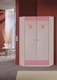 Kleiderschrank Sissi, W�scheschrank, Eckschrank wei�/rosa NEU