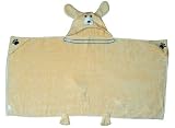 Pickles 27X54" Nummy Animals Hooded Towel, Yellow Lab