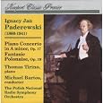 Paderewski: Piano Concerto in A Minor, Op. 17; Fantaisie-Polonaise, Op. 19 by Ignacy Jan Paderewski, Michael Bartos, Polish National Radio Symphony Orchestra, Thomas Tirino