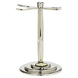 The Art of Shaving Luxury Shaving Stand, For Brush & Razor, Nickel 1 ea