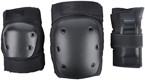 FunnyPro Sports Protective Gear Safety pad Safeguard Set Knee Pads and Elbow Pads with Wrist Guards for Adult Roller Bicycle BMX Bike Skateboard Extreme Sports Protector Guards Pads