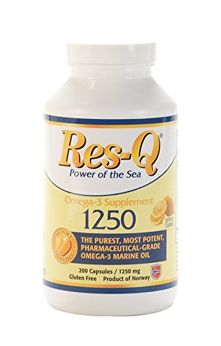 Res-Q 1250 Omega-3 Lemon Coated Fish Oil 200 Capsules Res-Q 1250 Omega-3 Lemon Coated Fish Oil 200 Capsules