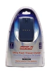 Digipower TC-500N Travel Charger for Nikon EN Series Batteries including EN-EL3e and EN-EL10