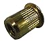 SKL8-32-80 STEEL THIN-NUT LARGE FLANGE, GOLD ZINC FINISH 8-32 x .020-.080 GRIP RANGE (PACK OF 100)