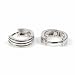 Sterling Silver Huggie Hoop Earrings - Size: 4mm x 12mm