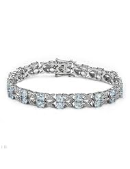 Genuine Morne Rouge (TM) Bracelet. 18.36 Ctw Topaz Sterling Silver Bracelet - Material/Stone: Topaz. 19.6 grams in weight and 7.5 inches in length. 100% Satisfaction Guaranteed.