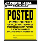 Hy-Ko Prod. TSR-100 Posted Legal Sign