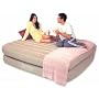 66703E Intex Pillow Rest Supreme Rising Comfort Queen Airbed with Built-in Electric Pump + Handheld Remote