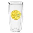 Swirls Beach Ball 16 oz Insulated Beverage Tumbler, Clear