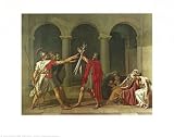 The Oath of the Horatii, 1784 Art Poster Print by Jacques-Louis David, 28x22