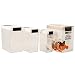 ClickClack 516602 Airtight Storer Canisters with White Lids, Large, Set of 3
