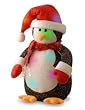 9.5" Battery Operated Lighted LED Color Changing Penguin Christmas Decoration