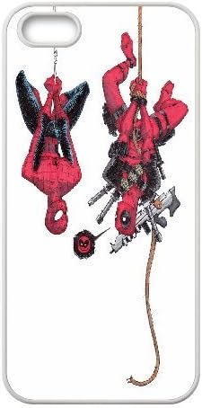 Bloomingbluerose Deadpool and Spiderman IPhone 5,5S Cases, Girls Case for Iphone 5s for Women {White}