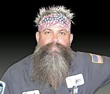 FlairHair Bandana USA w/ Grey Hair Funny!