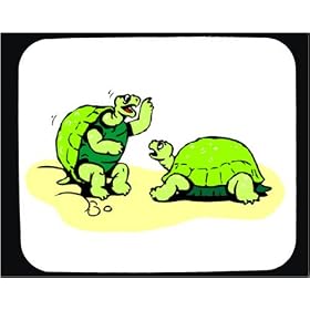 Mouse Pad with animals, turtles, talking, tortoises, speaking, friends