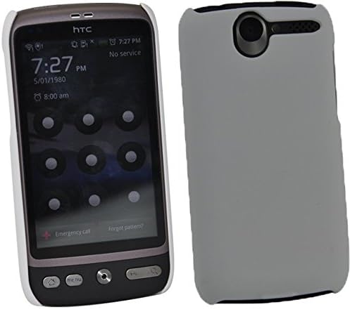 High Quality Rubberized Hard-Back Snap Case Cover for HTC Desire, HTC Bravo, HTC Desire A8181. [Enhanced Grip] [Slim Profile] Protection From Scratches, Bumps, Tear &amp; Wear. - White