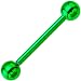 Green Electro Titanium Barbell Tongue Ring