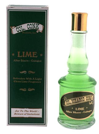Colonel Ichabod Conk Lime After Shave 4 Fl. Oz. Glass Bottle