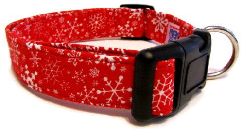 Red with White Snowflakes Collar