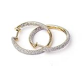 0.5 Carat 14KYG Diamond Hoop Earrings