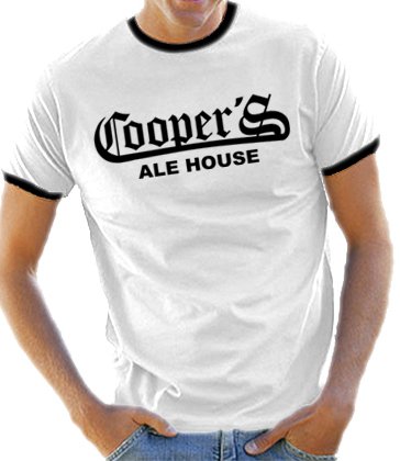 Touchlines Herren Kontrast / Ringer T-Shirt Coopers - Ale House, white/black, S, B5077 Preisvergleich