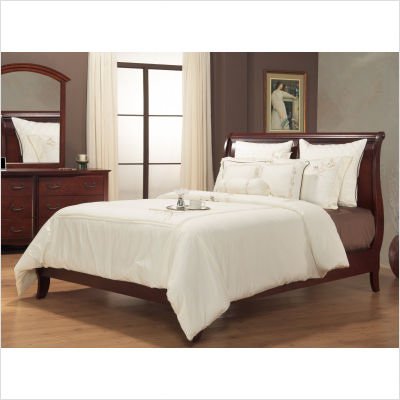 Santa Barbara 3-Piece Low Profile Platform Sleigh Bedroom Set Size: Queen