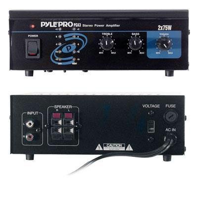 Pyle - Mini 2x75W Stereo Power Amplifier - PCA3